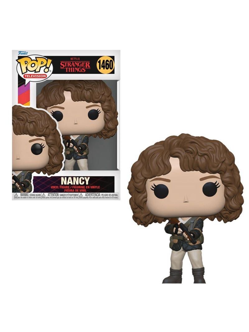 Boneco funko pop! stranger things - hunter nancy com arma