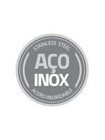 Conjunto de potes em inox com tampa plástica vermelha com visor cucina 4pçs - tramontina