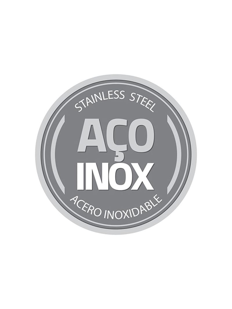 Conjunto de potes em inox com tampa plástica vermelha com visor cucina 4pçs - tramontina