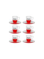 Conjunto de café expresso cafeína 75ml 12pçs - oxford