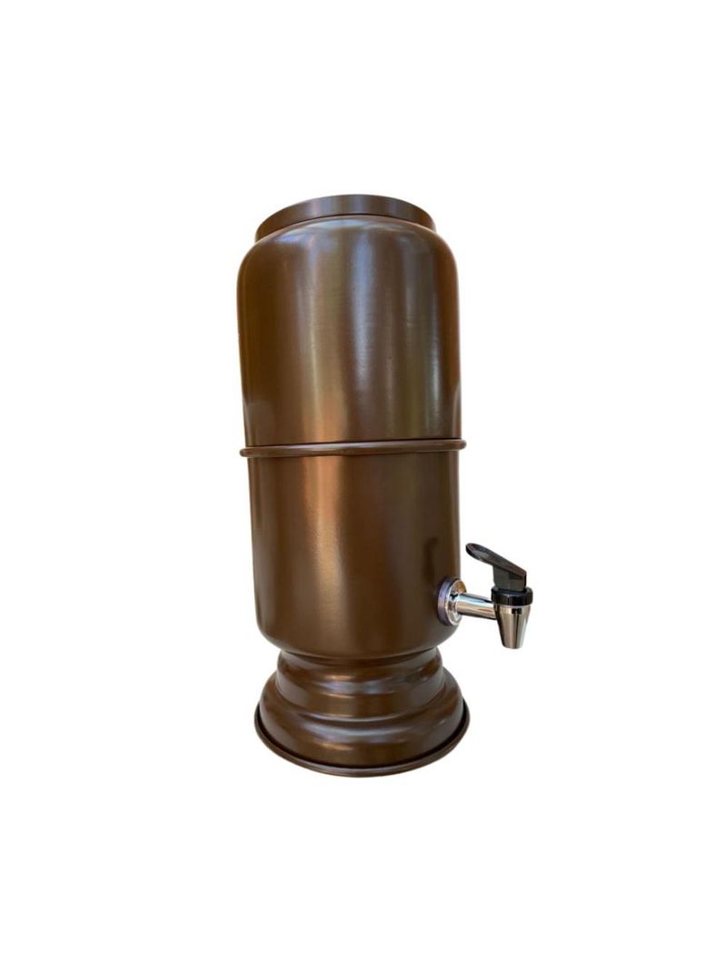 Filtro de 5 l , aluminio, com vela para reposição - marrom