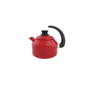 Chaleira classica aço e esmaltada vermelha - agata 1.5 litros