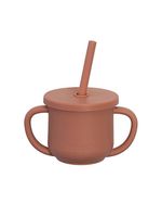 Copo de silicone 2 em 1 piccolo terracota - infanti