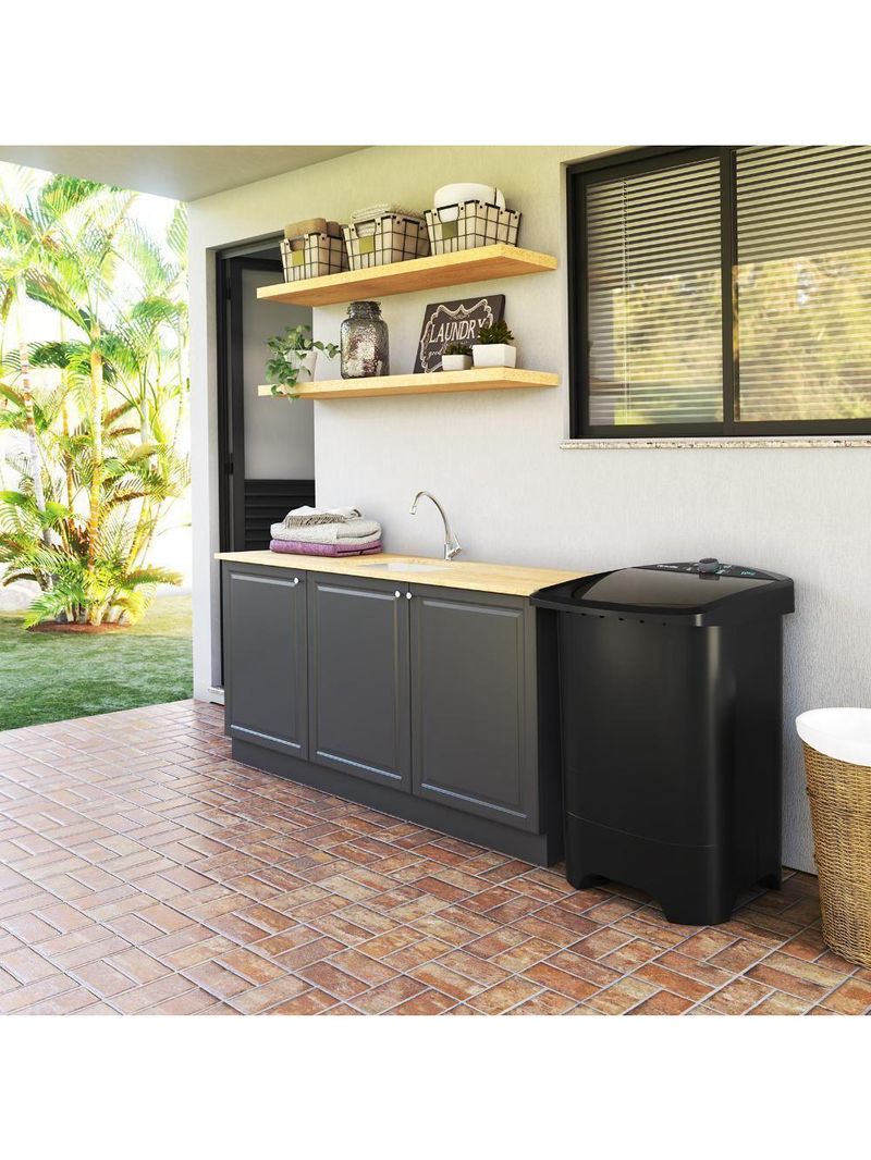 Tanquinho De Lavar Roupa Mueller 10 Kg MLT10C Preto 110V