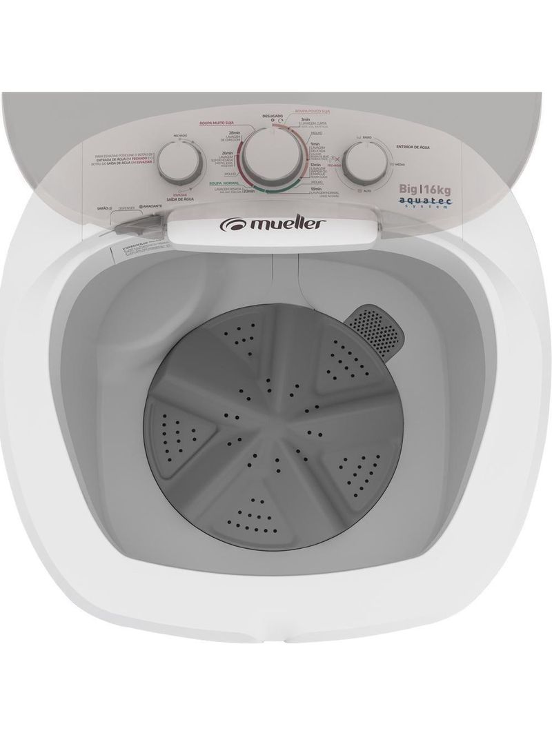 Máquina de Lavar Semiautomática 16kg Mueller Big 127V