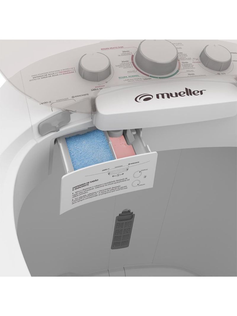 Máquina de Lavar Semiautomática 16kg Mueller Big 127V