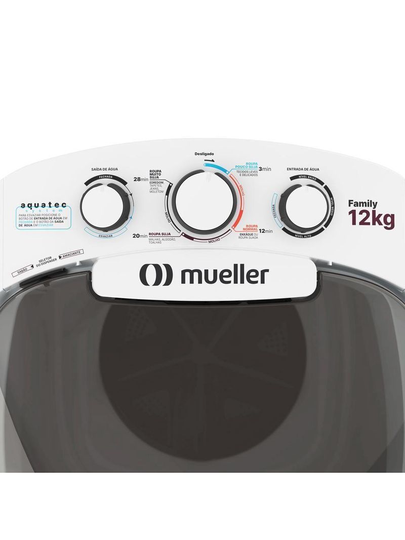 Lavadora Semiautomática Family Com Aquatec 12kg Branco 220V