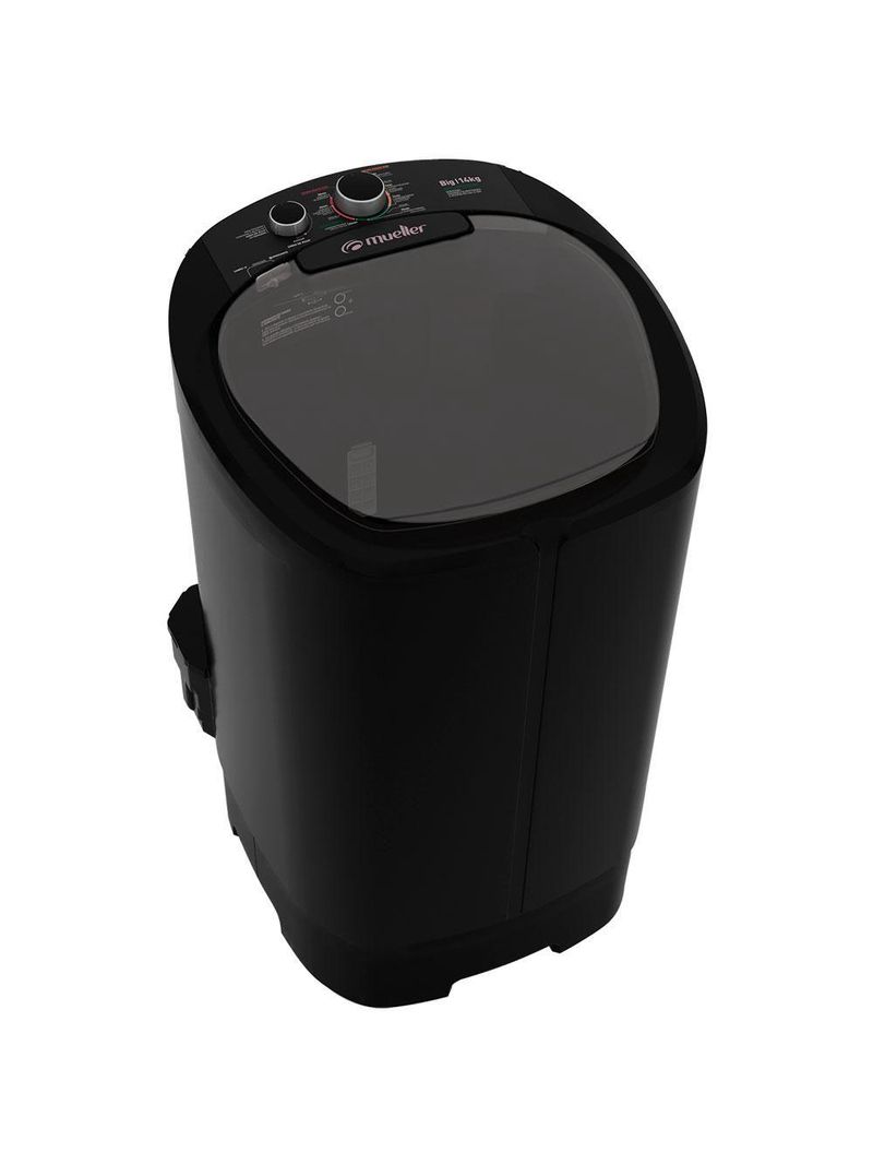 Máquina de Lavar Semiautomática 14kg Mueller Big Preta 220V