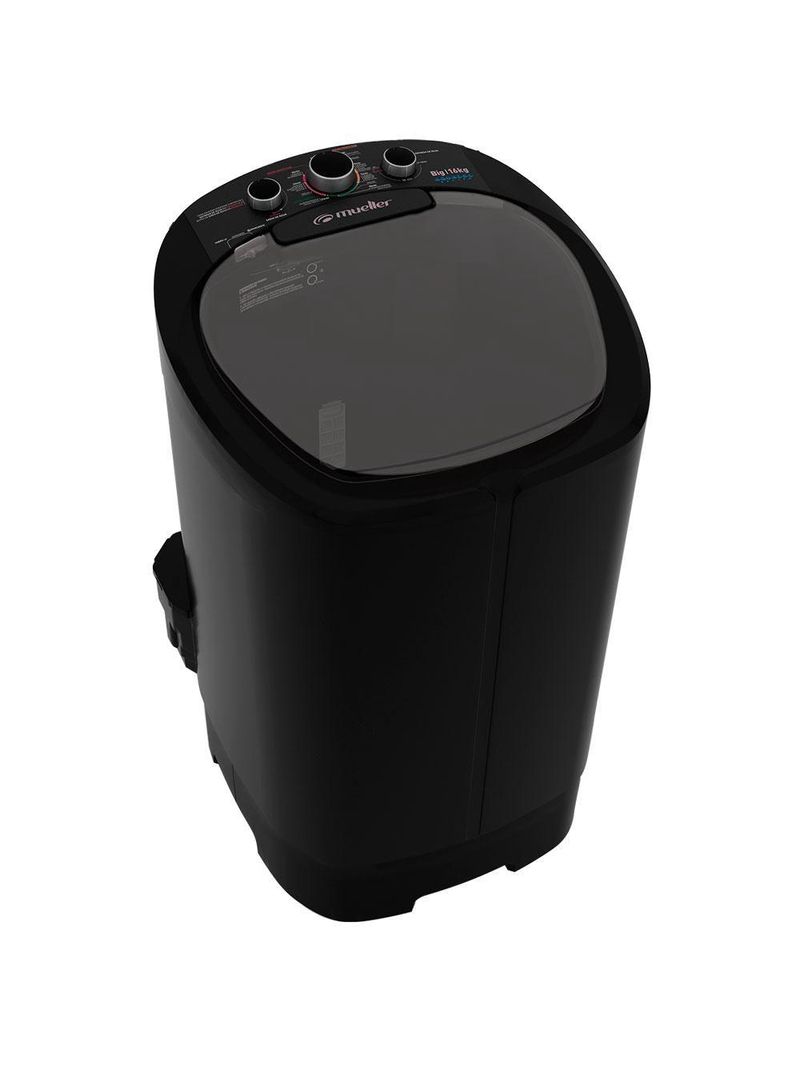 Máquina de Lavar Semiautomática 16kg Mueller Big Preta 220V