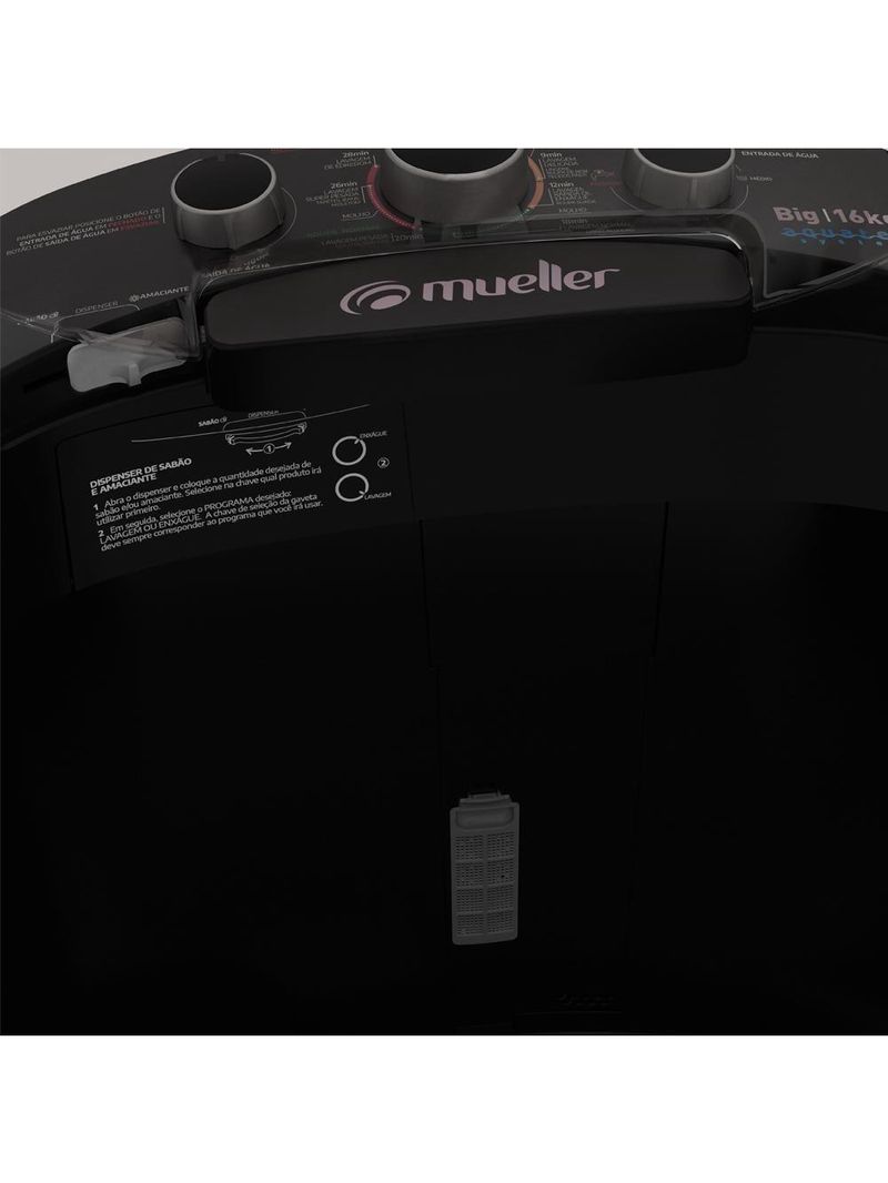 Máquina de Lavar Semiautomática 16kg Mueller Big 127V
