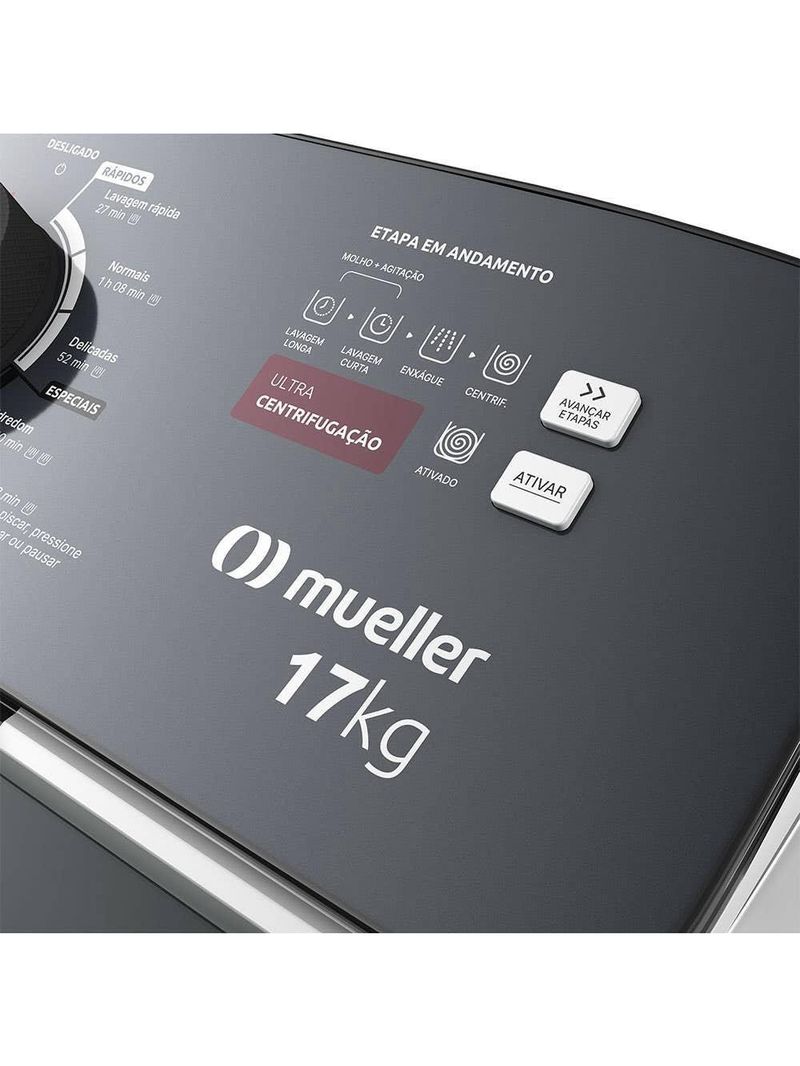 Máquina Lavar Mueller 17kg Ultracentrifugação Branca 127V