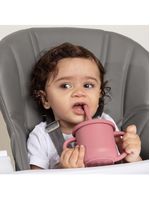 Copo de silicone 2 em 1 piccolo rosa - infanti