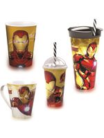Kit homem de ferro -  3 copos diferentes e caneca - marvel