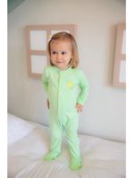 Macacão magnético gravidicas - menta com estampa sunshine - 18 meses (1 a 2 anos)