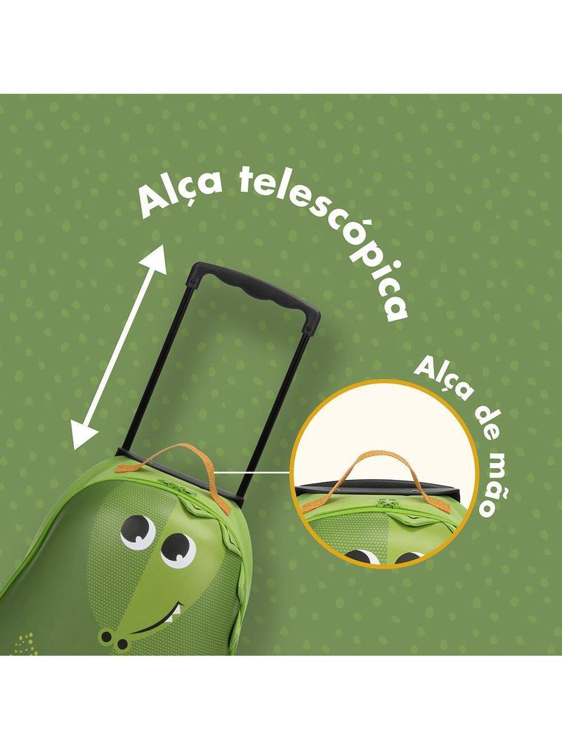 Mala infantil com rodinha safari croco - tiny love