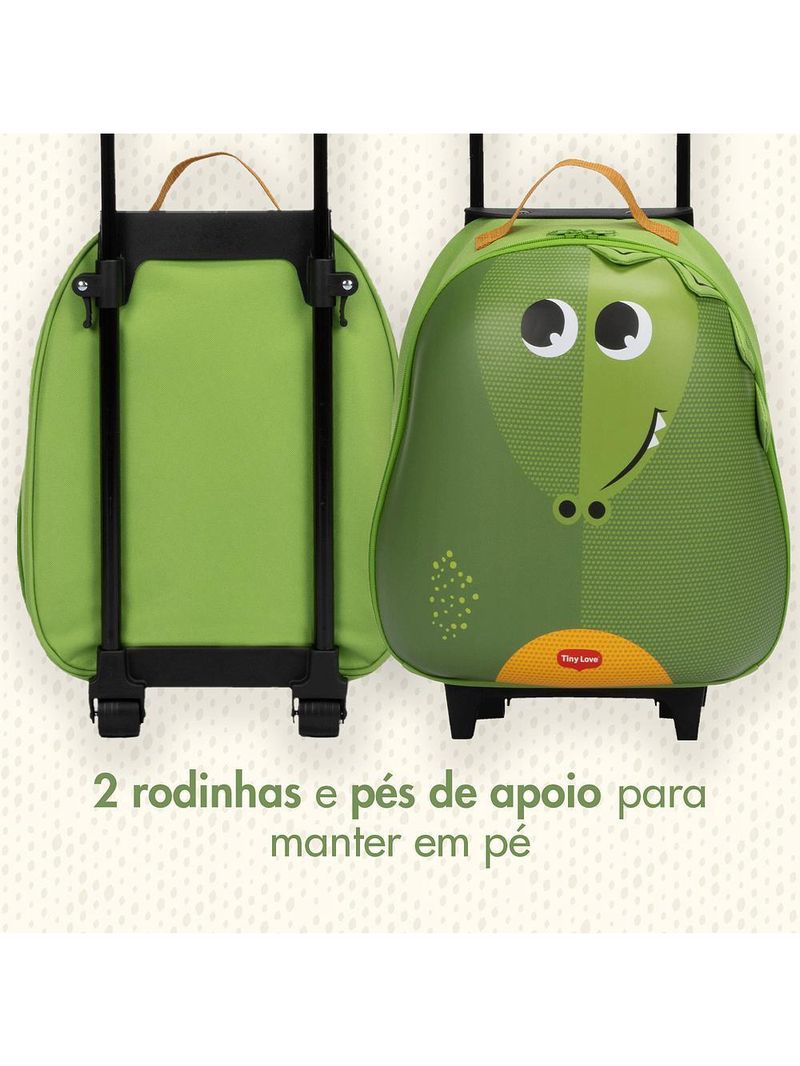 Mala infantil com rodinha safari croco - tiny love