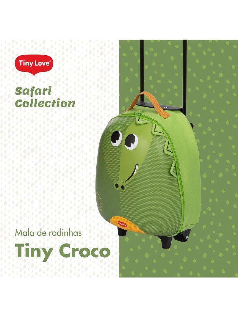 Mala infantil com rodinha safari croco - tiny love