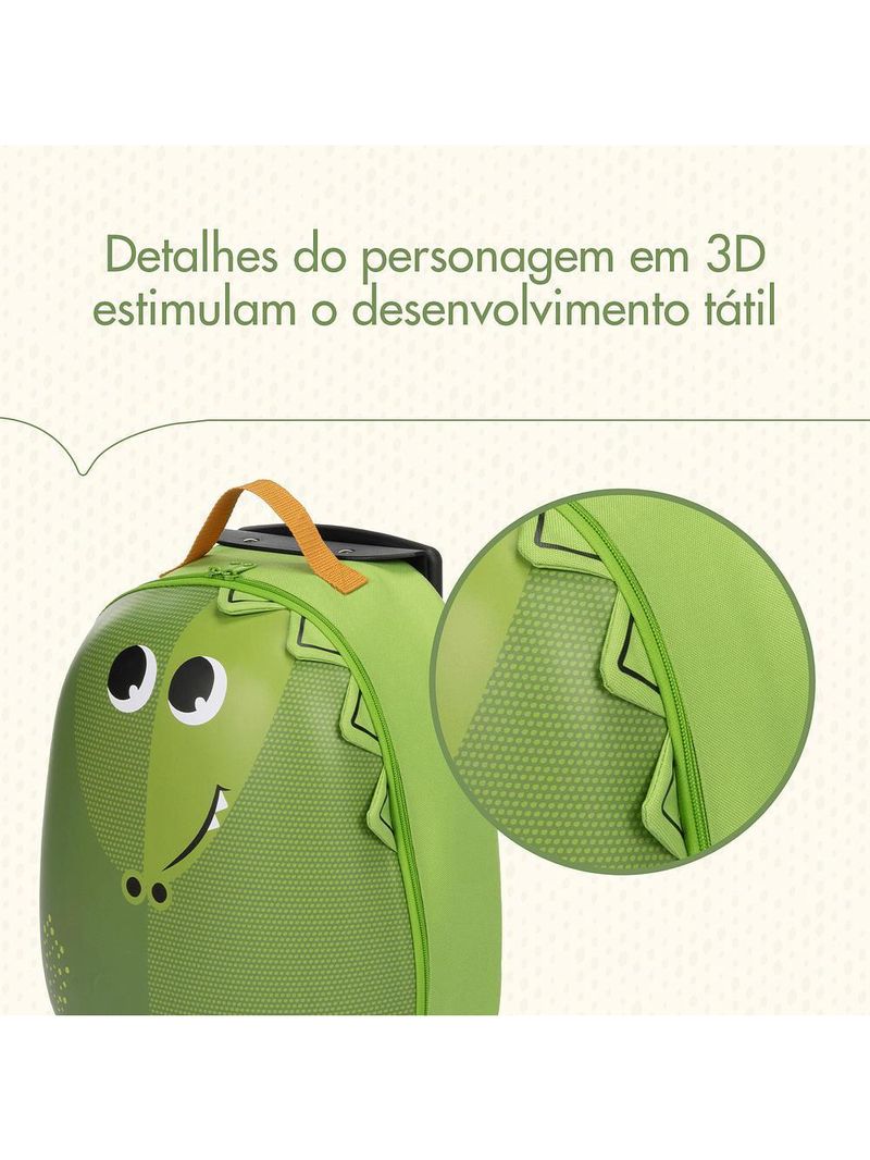 Mala infantil com rodinha safari croco - tiny love