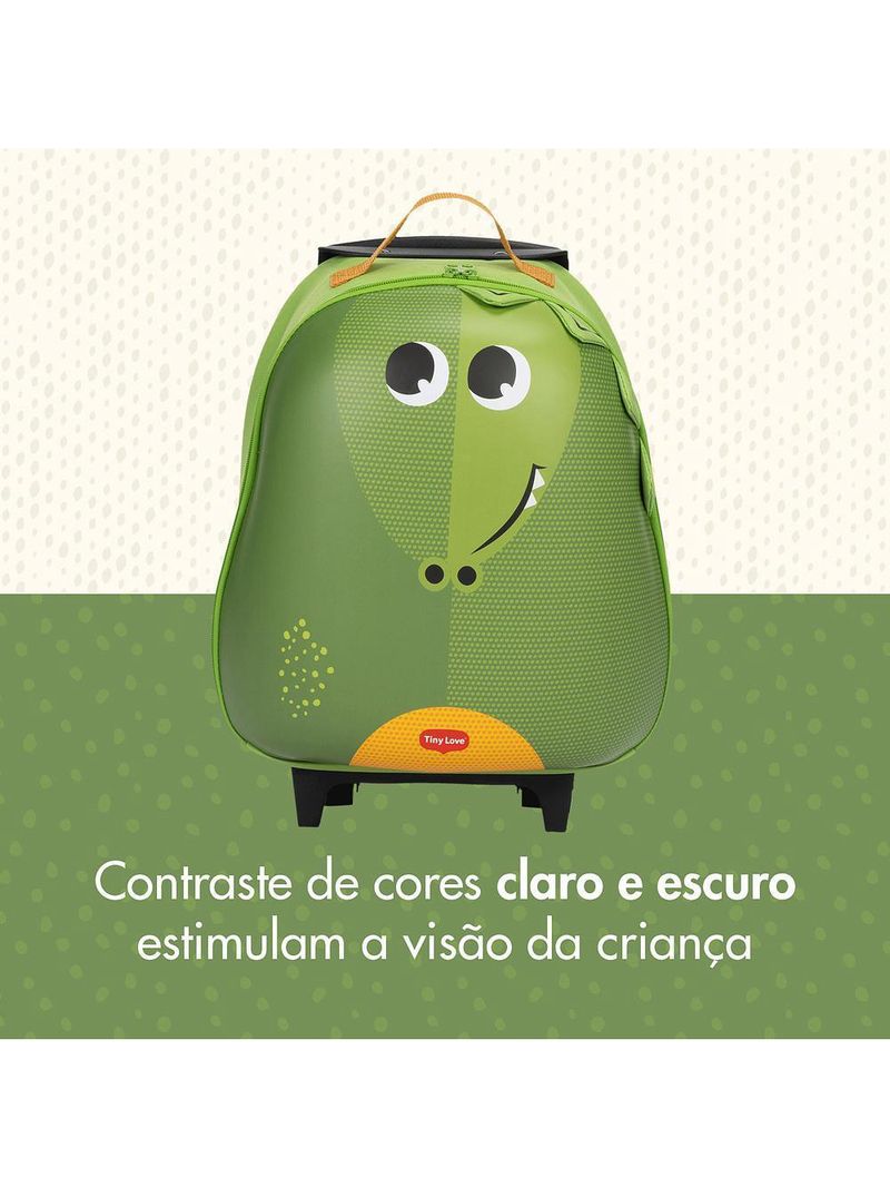 Mala infantil com rodinha safari croco - tiny love