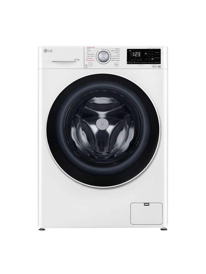 Lava e Seca Smart LG VC5 12kg Branca Com Inteligência Artificial AIDD CV3012WC5A 220V