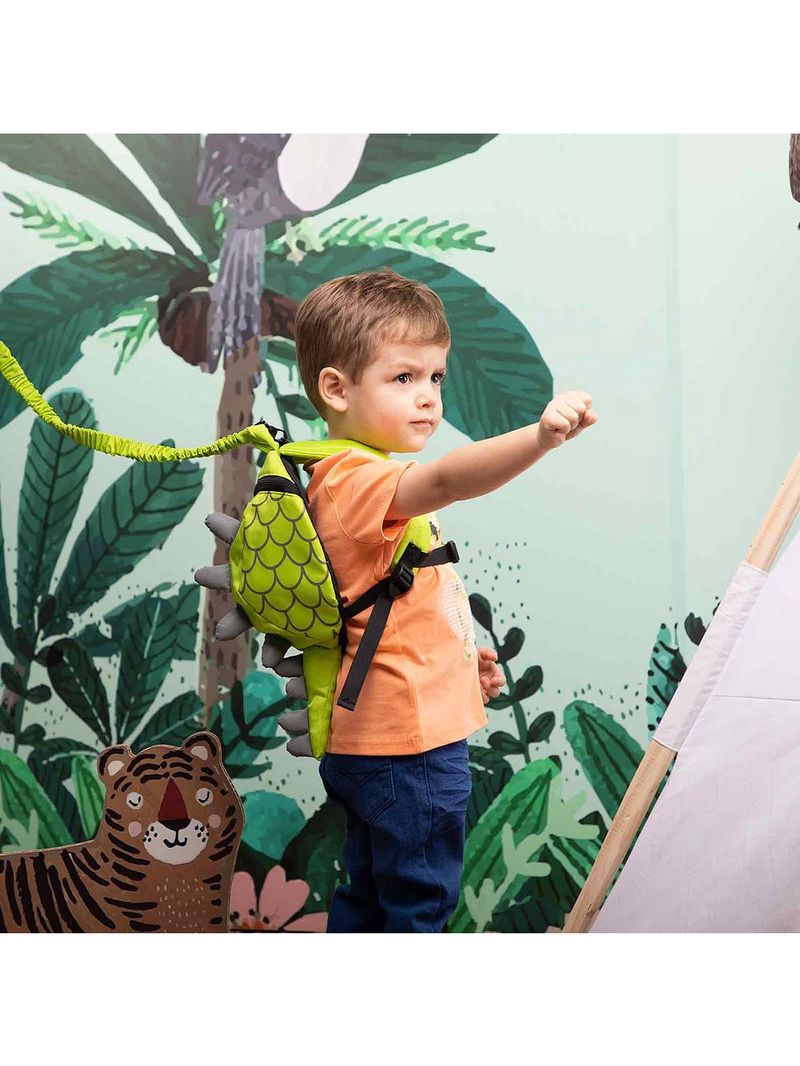 Mochila com guia dino verde - infanti
