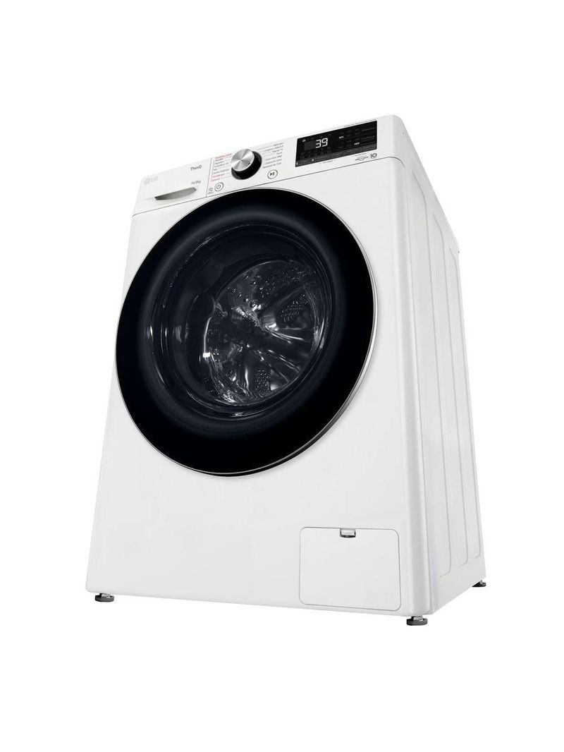 Lava e Seca Smart LG VC2 14kg Branca com Inteligência Artificial AIDD Wi-fi Google Assistente ThinQ CV9014WC2A 220V