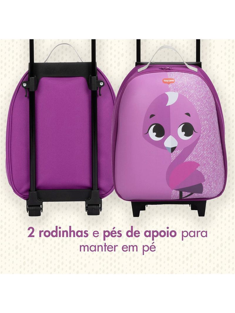 Mala infantil com rodinha safari flamingo - tiny love