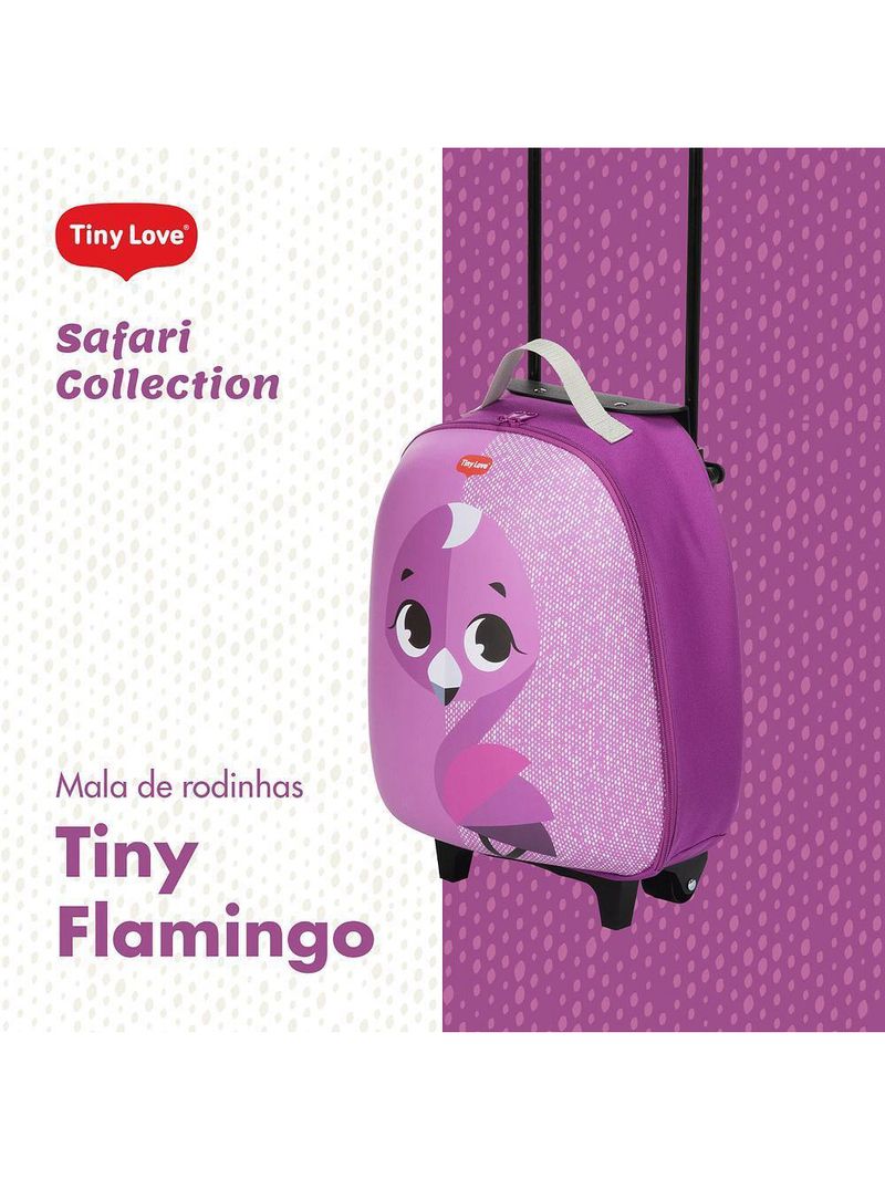 Mala infantil com rodinha safari flamingo - tiny love