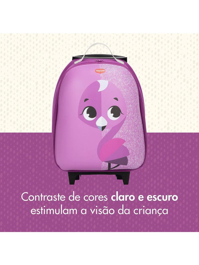 Mala infantil com rodinha safari flamingo - tiny love