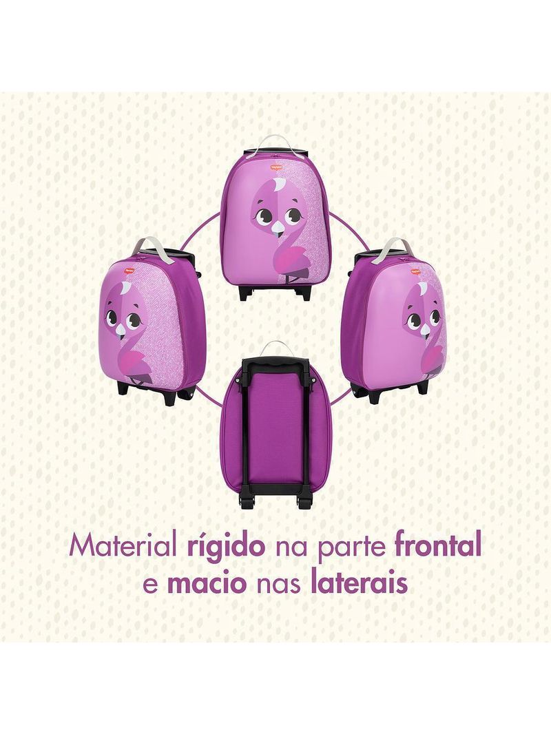 Mala infantil com rodinha safari flamingo - tiny love