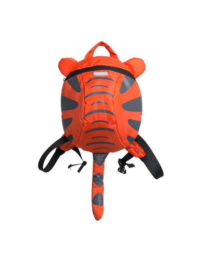 Mochila com guia tigre laranja - infanti