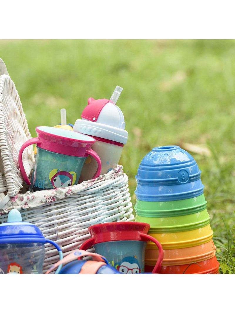 Copo playful glow in the dark planet rosa pink fisher price - bb1129