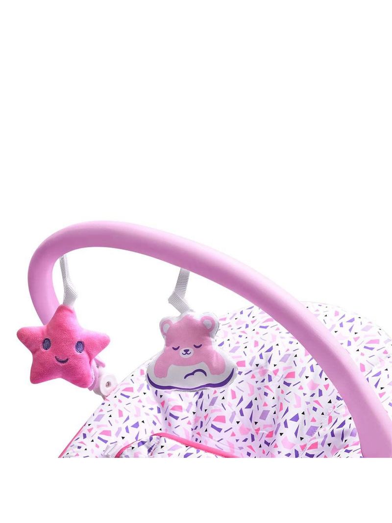 Cadeira de descanso nap time 0-11kgs rosa multikids baby - bb291