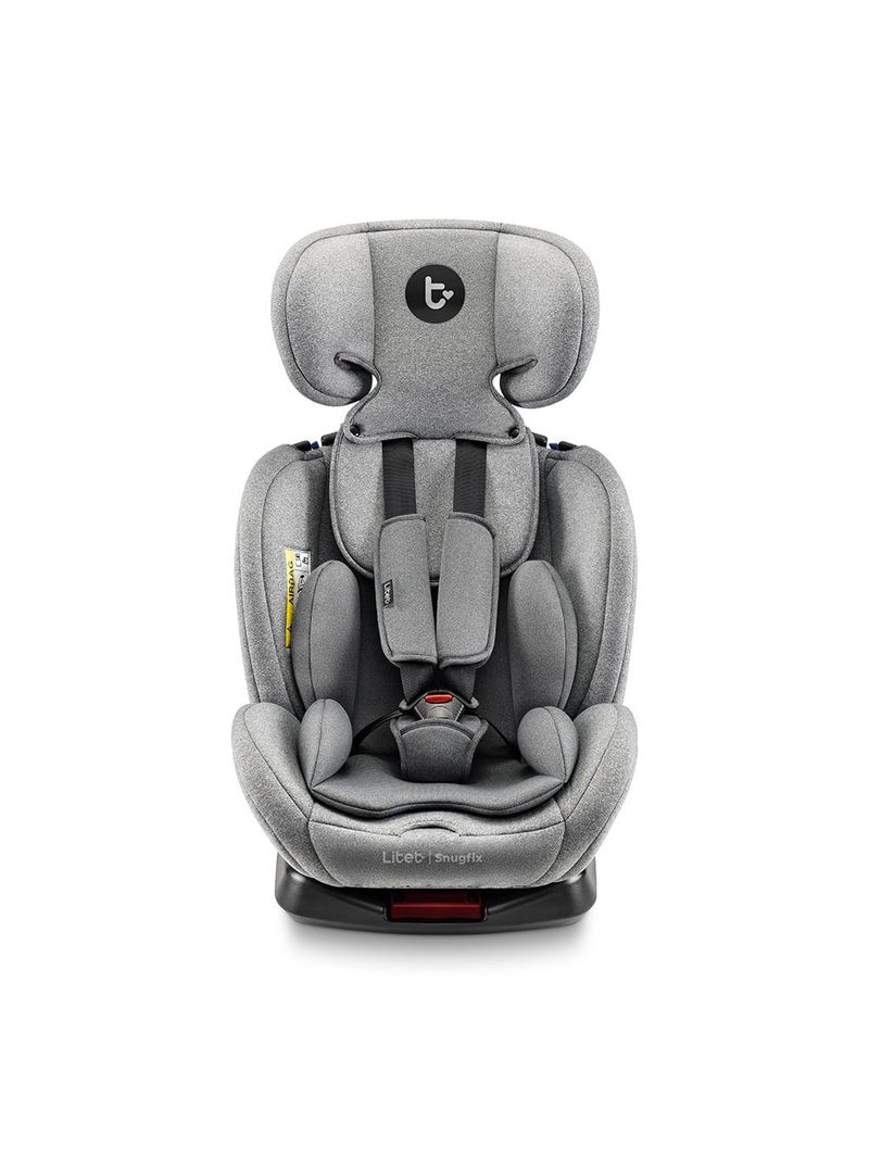 Cadeira para auto 0-36 kgs isofix com rotação snugfix cinza litet - bb454