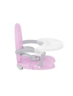 Cadeira de alimentação para bebê multikids 6m-15kg portátil rosa - bb108