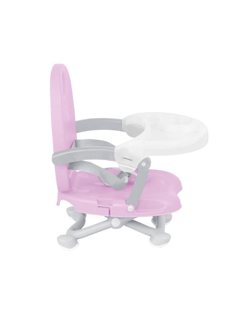 Cadeira de alimentação para bebê multikids 6m-15kg portátil rosa - bb108