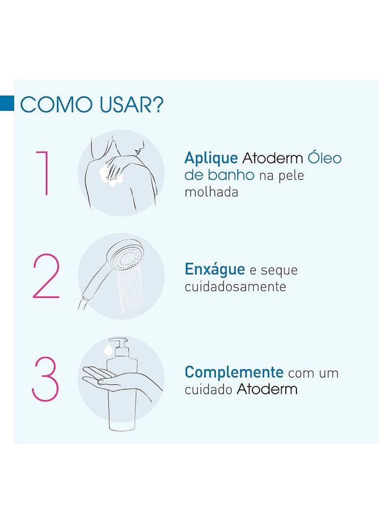 Óleo de banho hidratante bioderma - atoderm