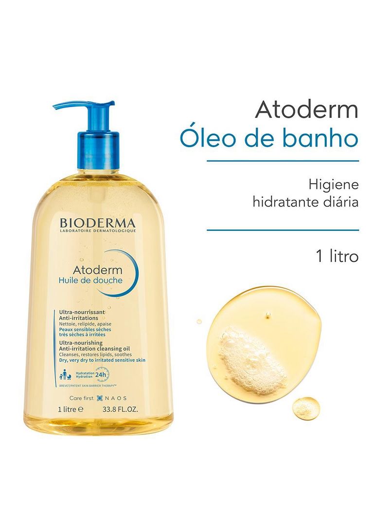 Óleo de banho hidratante bioderma - atoderm