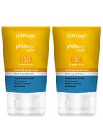 Dermage photoage water kit com 2 unidades – protetor solar facial fps50 – 40g