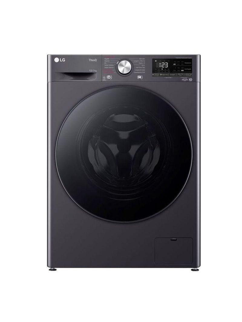 Lava e Seca Smart LG VC4 12kg Titanium Com Inteligência Artificial AIDD CV5012MC4A 220V