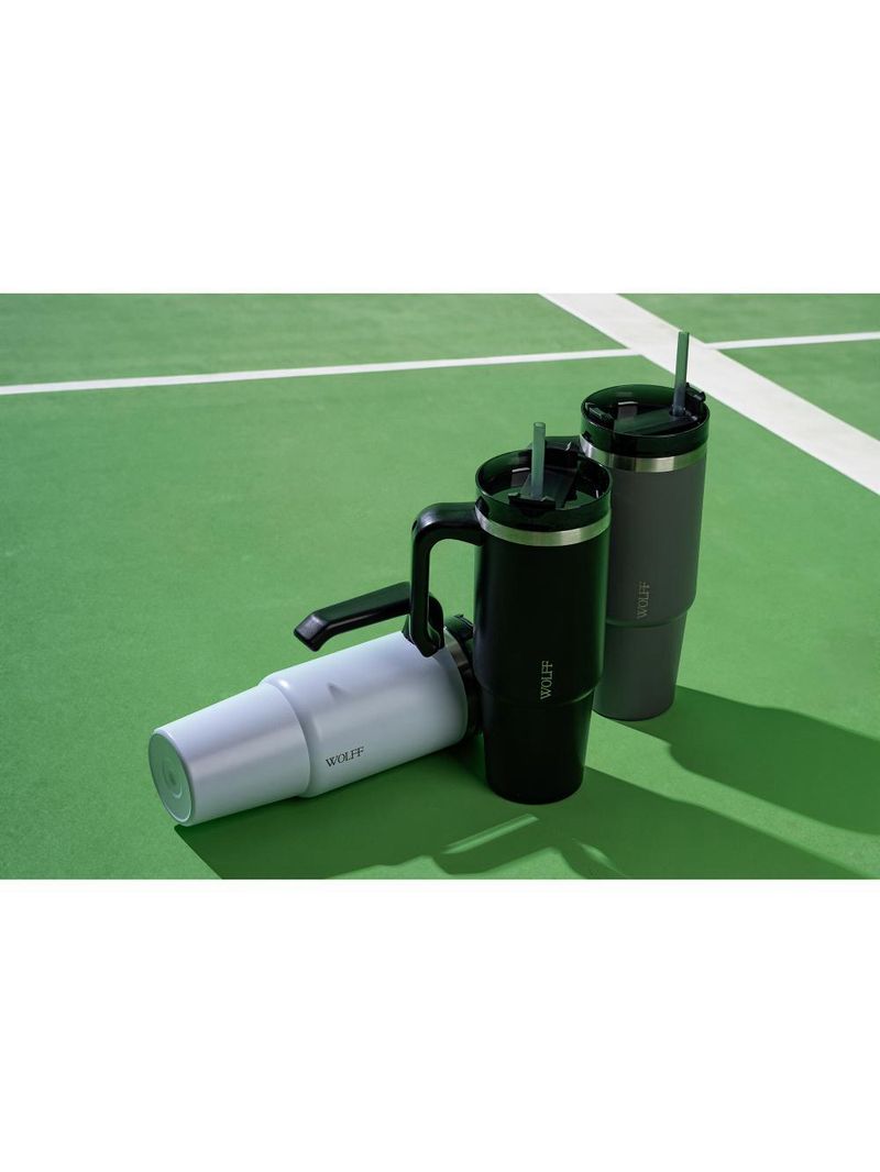 Caneca térmica wolff slimterm dupla parede preta 890ml
