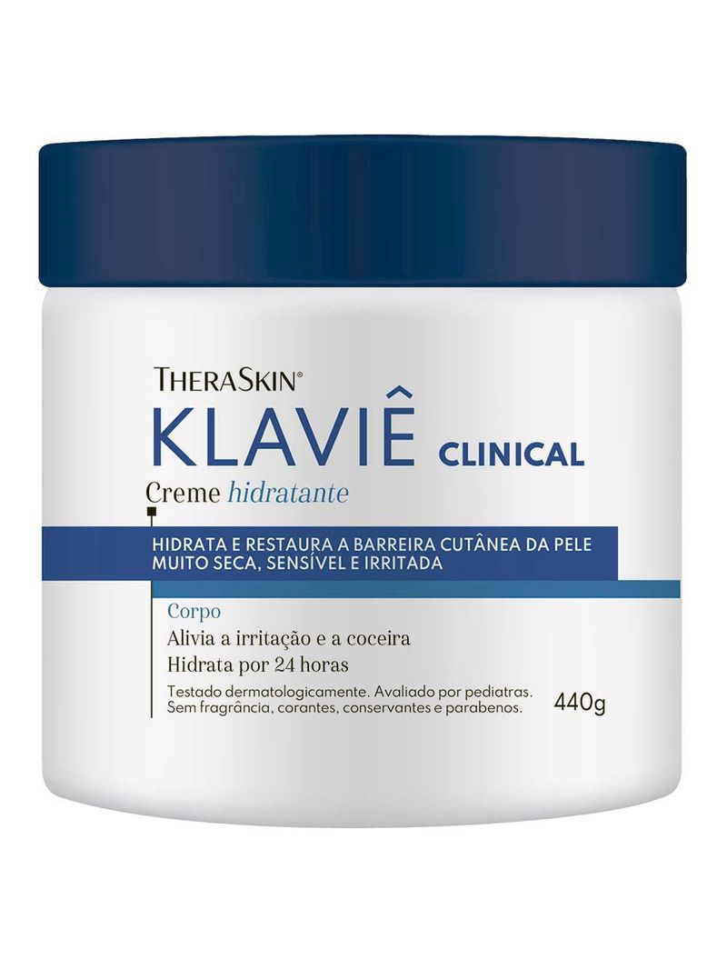 Creme hidratante corporal theraskin - klaviê
