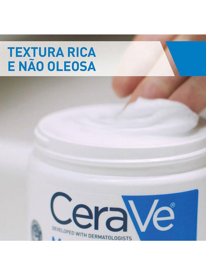 Creme hidratante corporal cerave pele seca e extra seca com Ácido hialurônico
