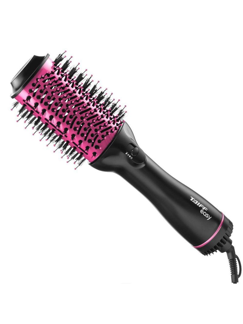 Escova Oval Easy Pink Taiff Preto E Pink 110V
