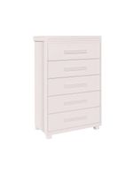 Cômoda Para Quarto Infantil 5 Gavetas Grande Branco