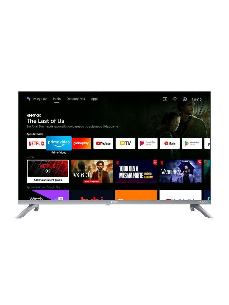Smart TV 32” Philco LED Android TV Dolby Audio PTV32M9GACGB Bivolt