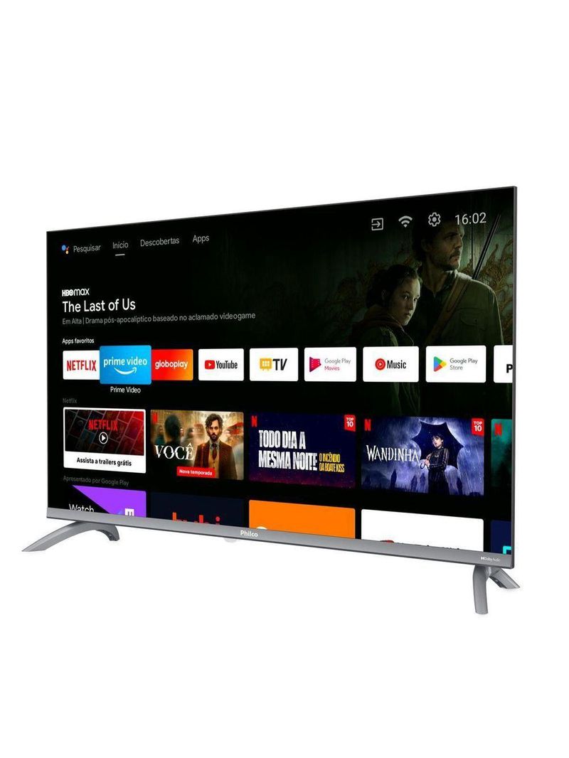 Smart TV 32” Philco LED Android TV Dolby Audio PTV32M9GACGB Bivolt