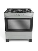 Fogão Mueller Titânio 5 Bocas Com Mesa De Vidro Mfv5bb