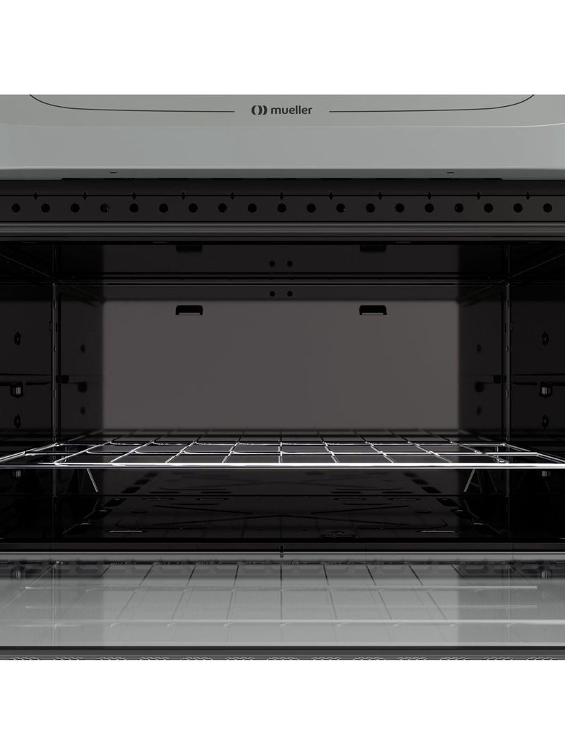 Fogão Mueller Titânio 5 Bocas Com Mesa De Vidro Mfv5bb