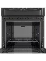 Fogão Mueller Preto Fosco 4 Bocas Com Mesa De Vidro e Acendimento Mfv4bb